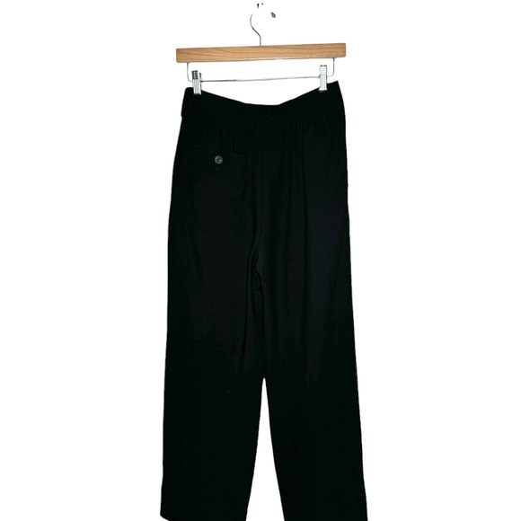 Issey Miyaki | Vintage High Waist Pleated Trousers Wool/Cupro Black Medium - Picture 3 of 10